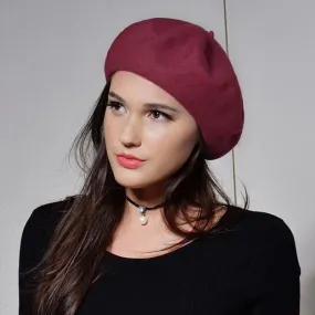 100% Wool Winter Fashion Cap Beret