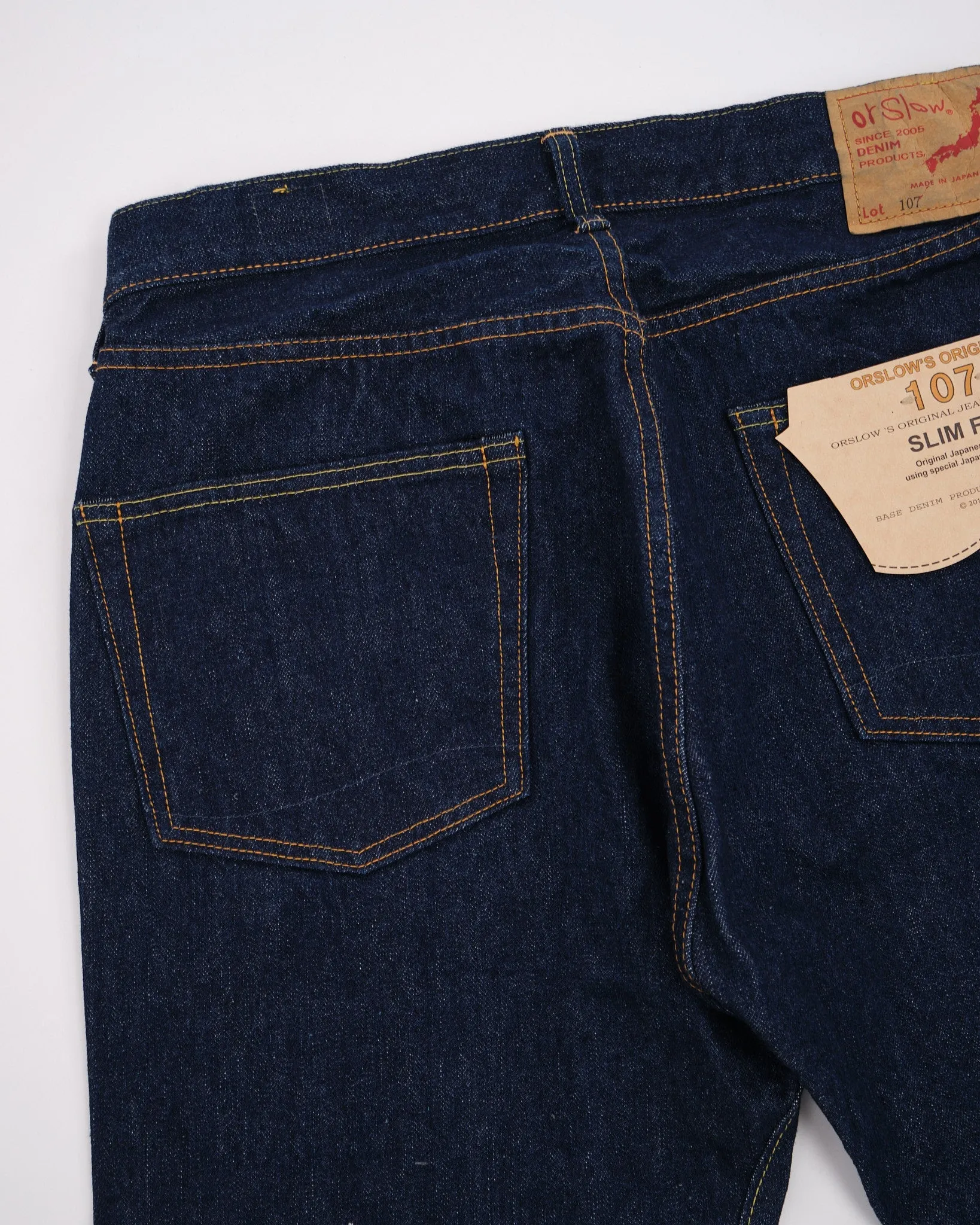 107 IVY FIT SELVEDGE DENIM ONE WASH