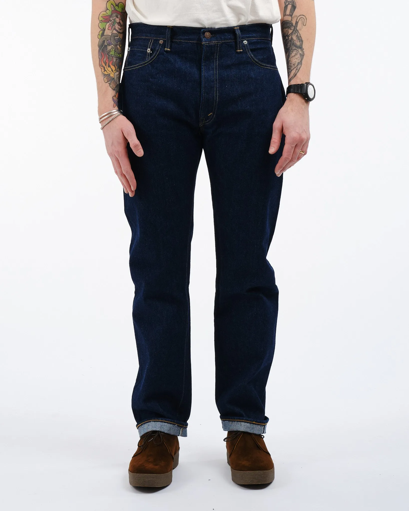 107 IVY FIT SELVEDGE DENIM ONE WASH