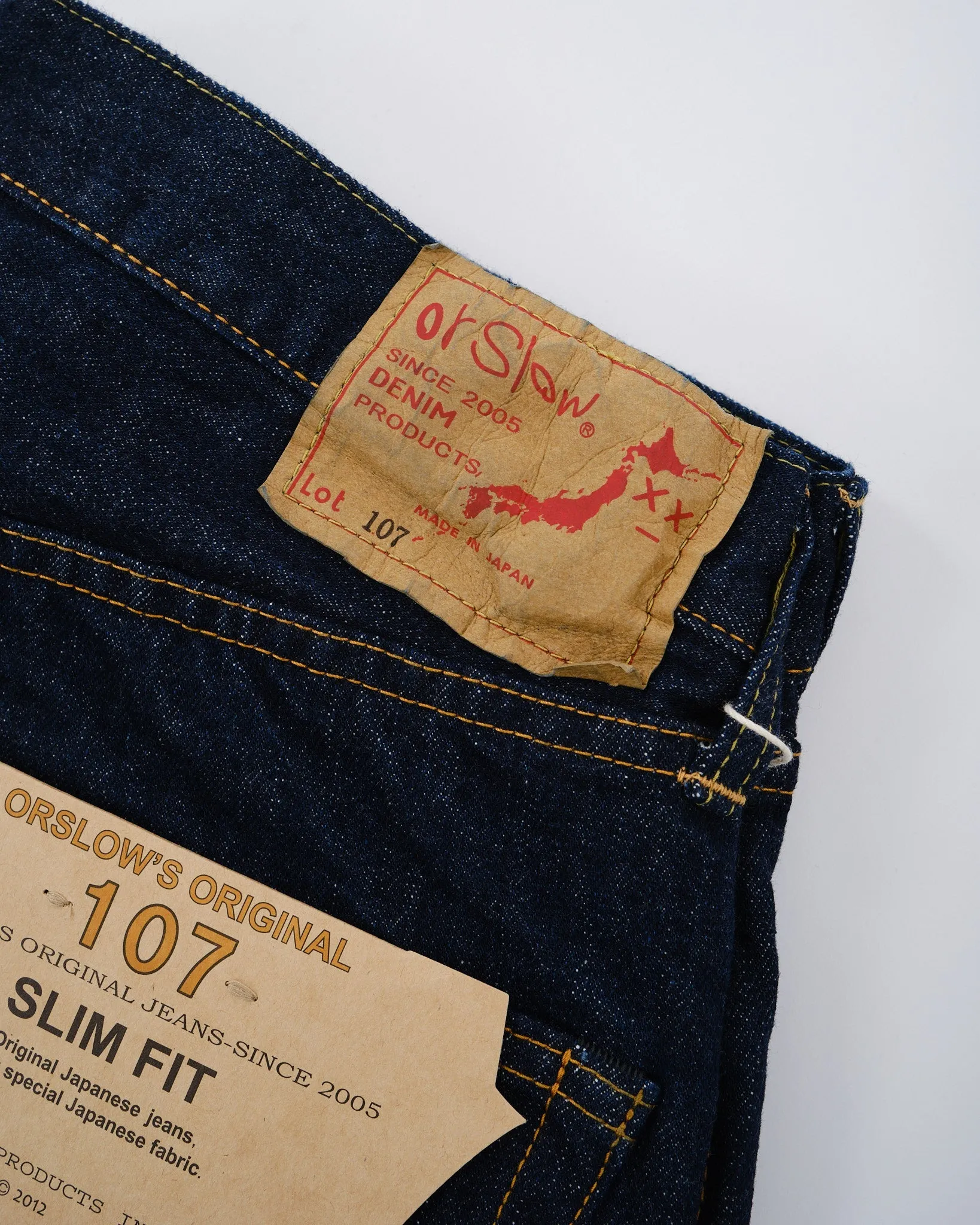 107 IVY FIT SELVEDGE DENIM ONE WASH