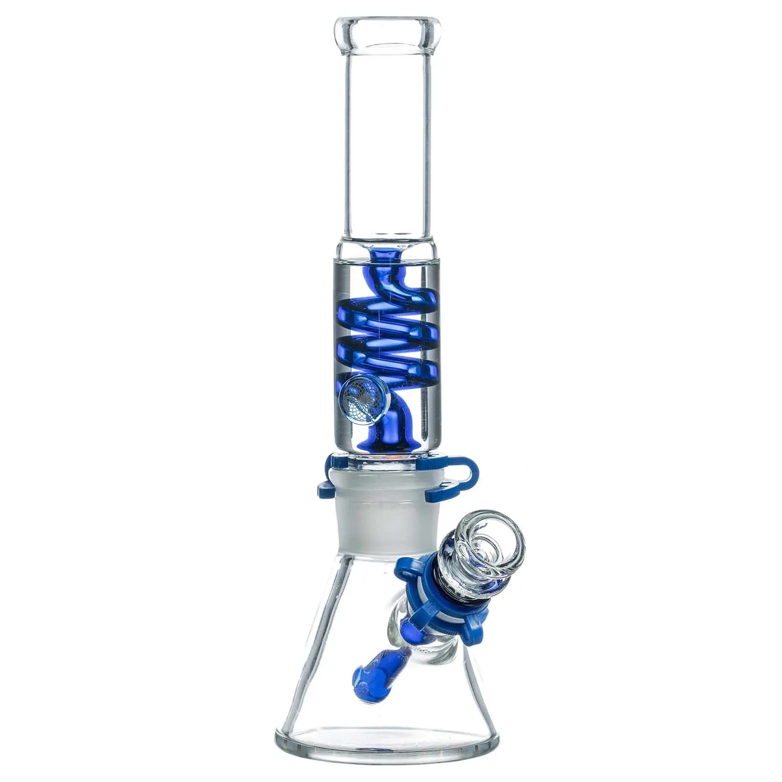 12" Freezable Glycerin Coil Beaker Bong