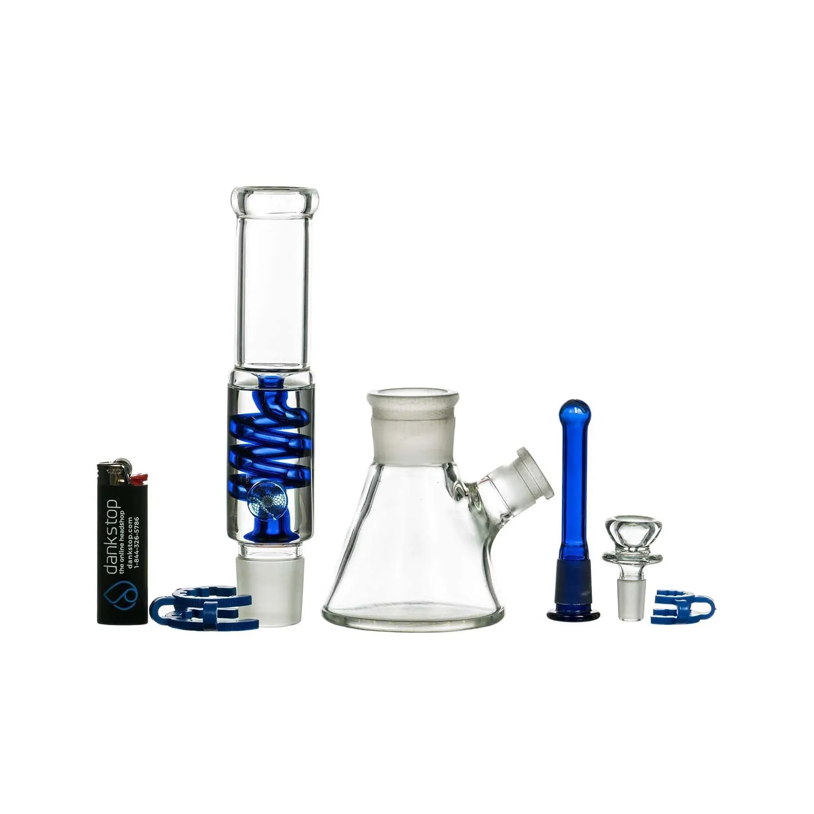 12" Freezable Glycerin Coil Beaker Bong