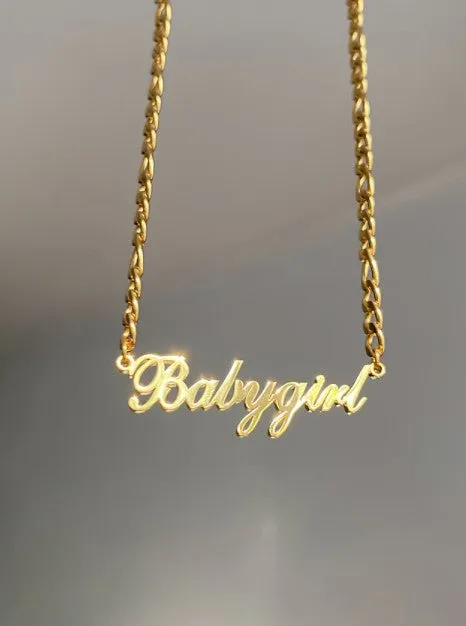 18k Gold Plated Name Necklace- Best Gifts For Mother's Day