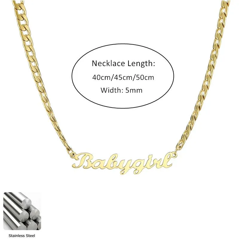 18k Gold Plated Name Necklace- Best Gifts For Mother's Day