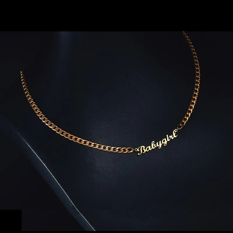 18k Gold Plated Name Necklace- Best Gifts For Mother's Day