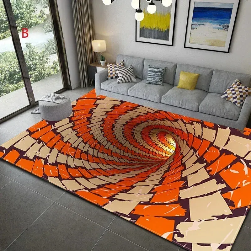 3D Vortex Optical Illusion Non-slip Doormat