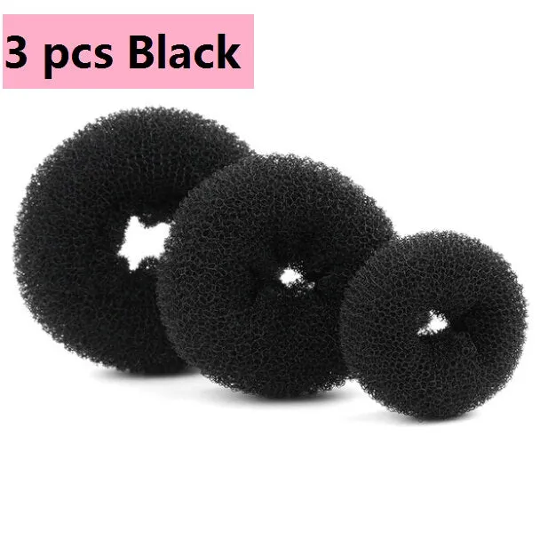 3PCS Size S/M/L Fashion Women Magic Shaper Donut Hair Ring Bun haar Accessories Lady Styling Tool Hair Accessories