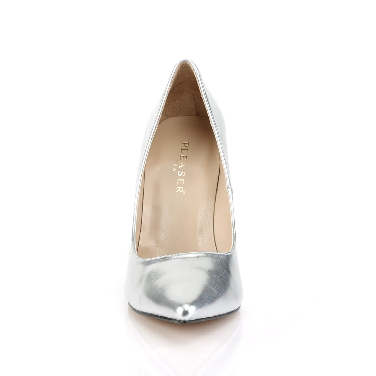 4 Inch Heel CLASSIQUE-20 Silver Met Pu