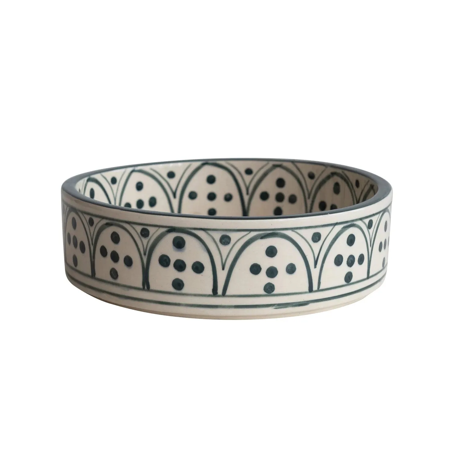 7.5 Cup Blue   Cream Pet Bowl