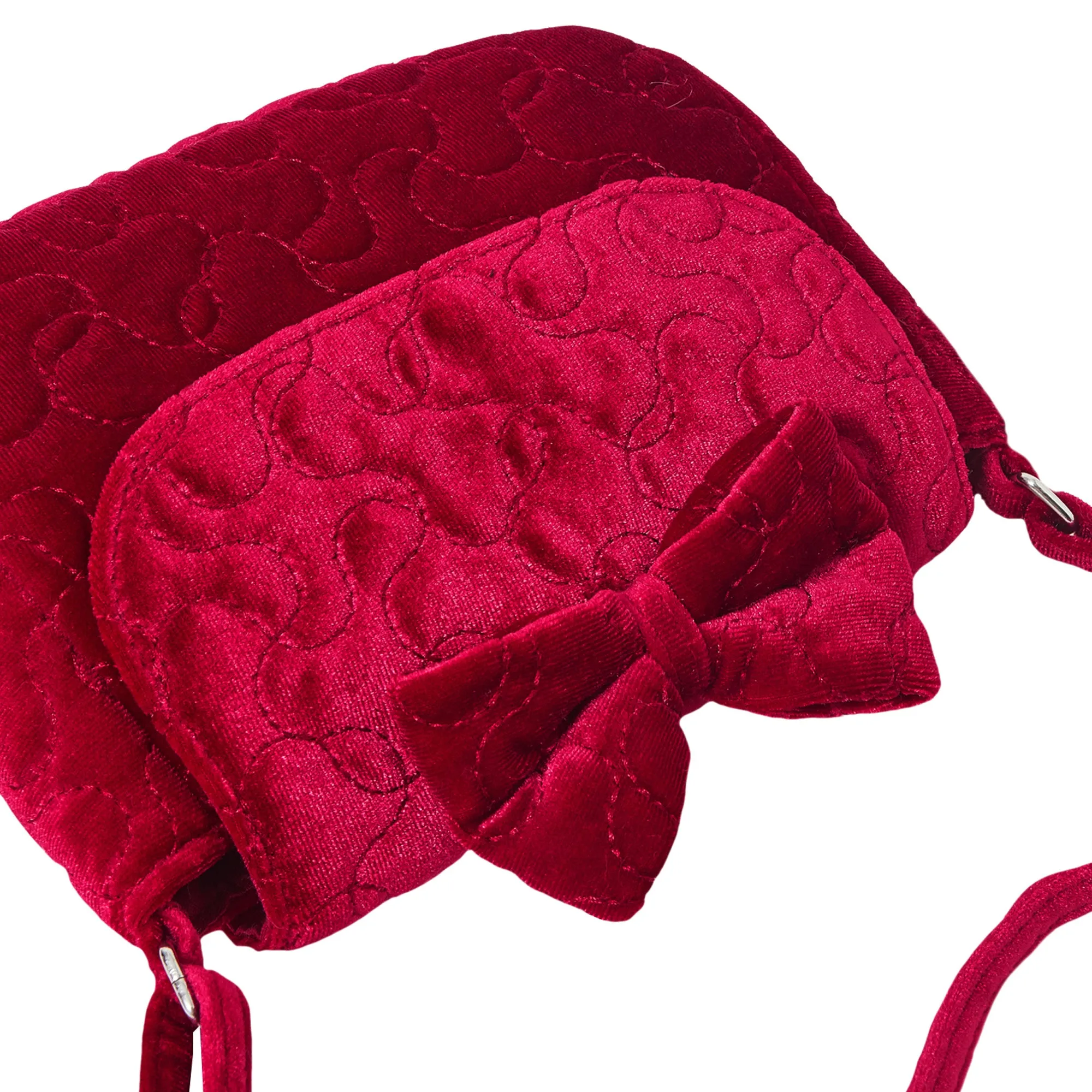 Accessorize London Girl's Quilted Velvet Bag