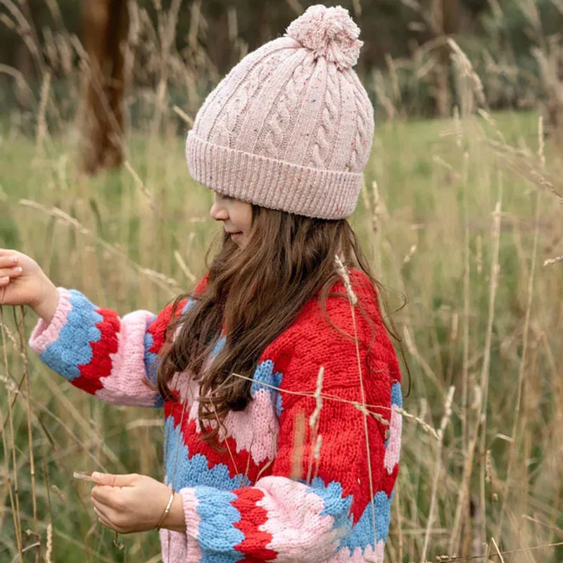 Acorn Kids - Alps Beanie - Pink Speckle