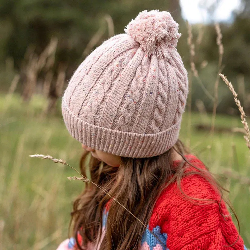 Acorn Kids - Alps Beanie - Pink Speckle