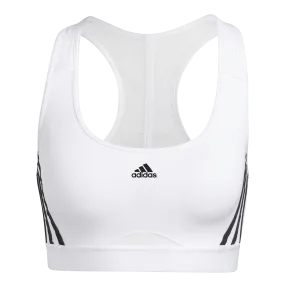 ADIDAS POWERREACT TRAINING MEDIUM-SUPPORT 3-STRIPES BRA