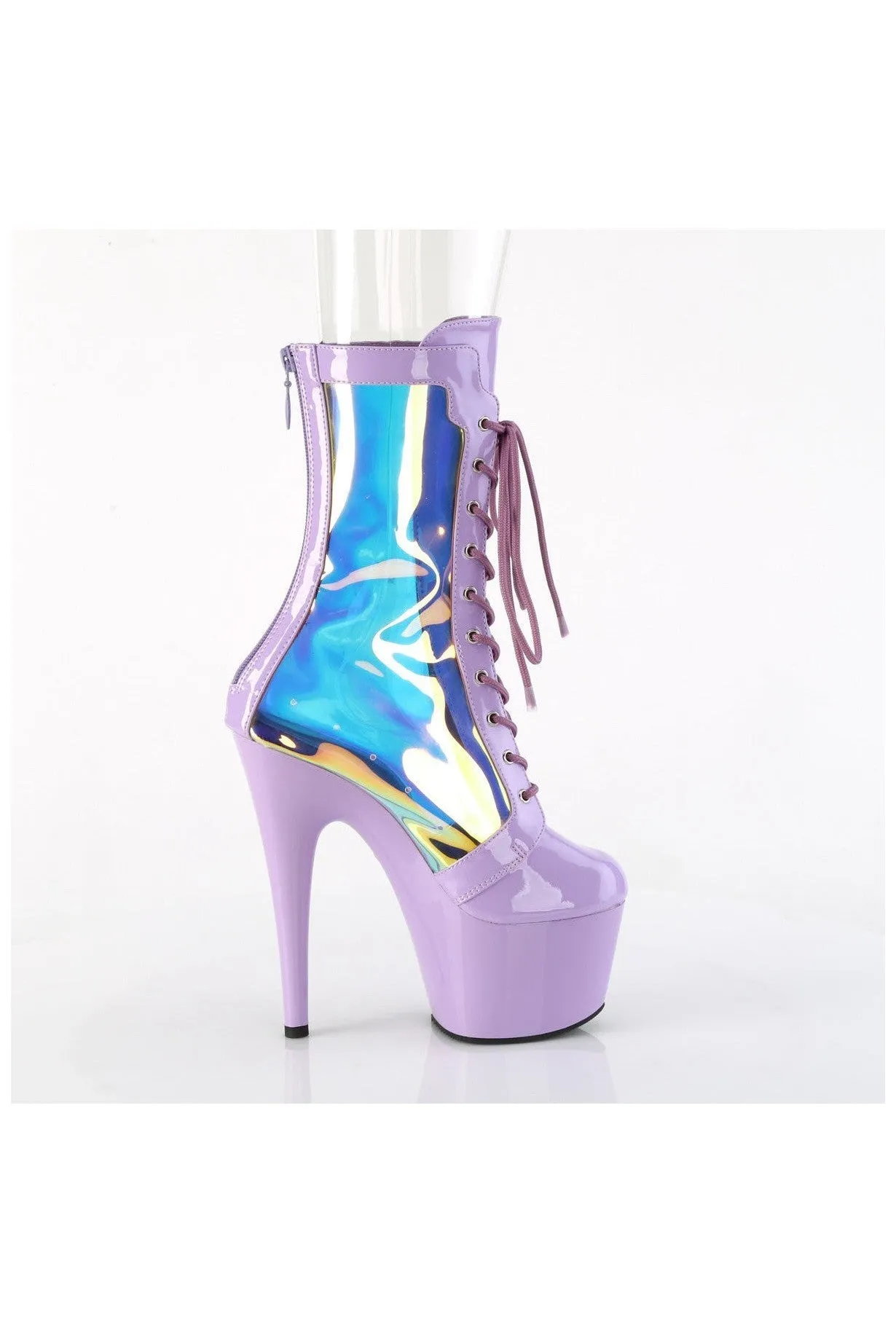 ADORE-1047 Purple Patent Ankle Boot