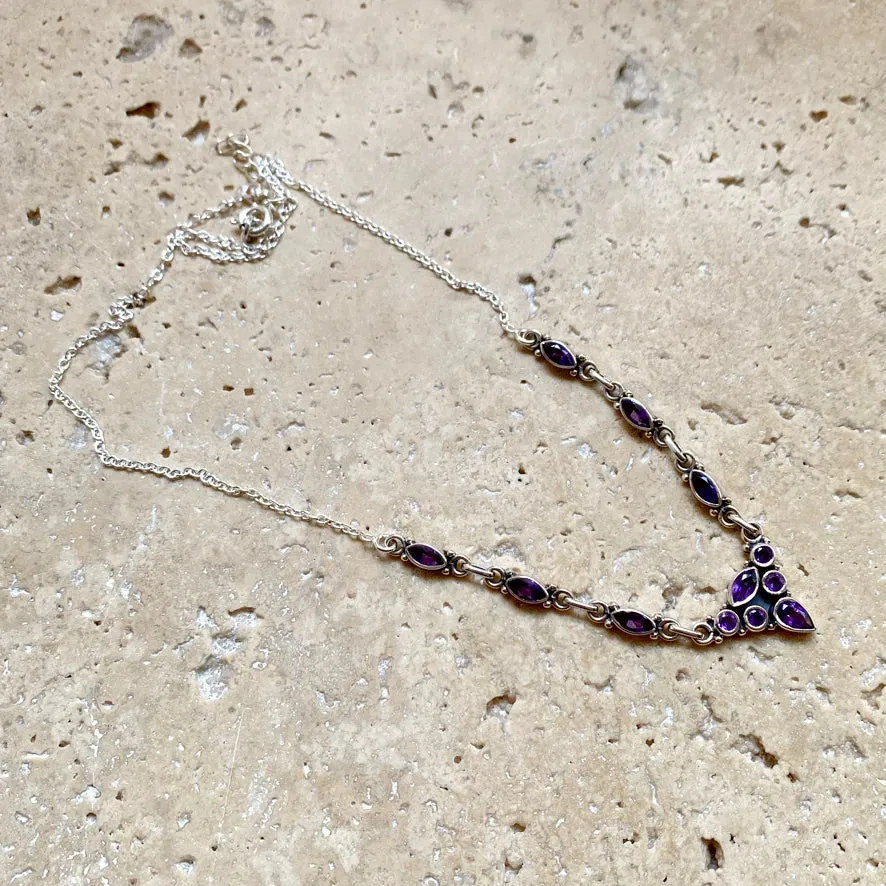 Amethyst Necklace - Aria