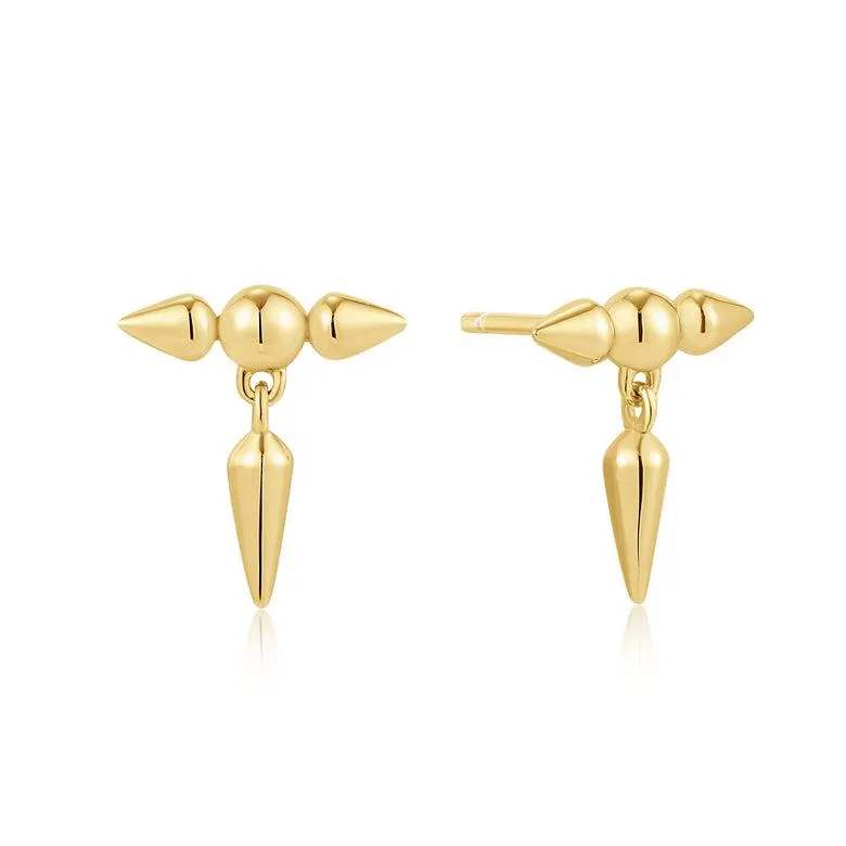 Ania Haie Gold Point Stud Earrings