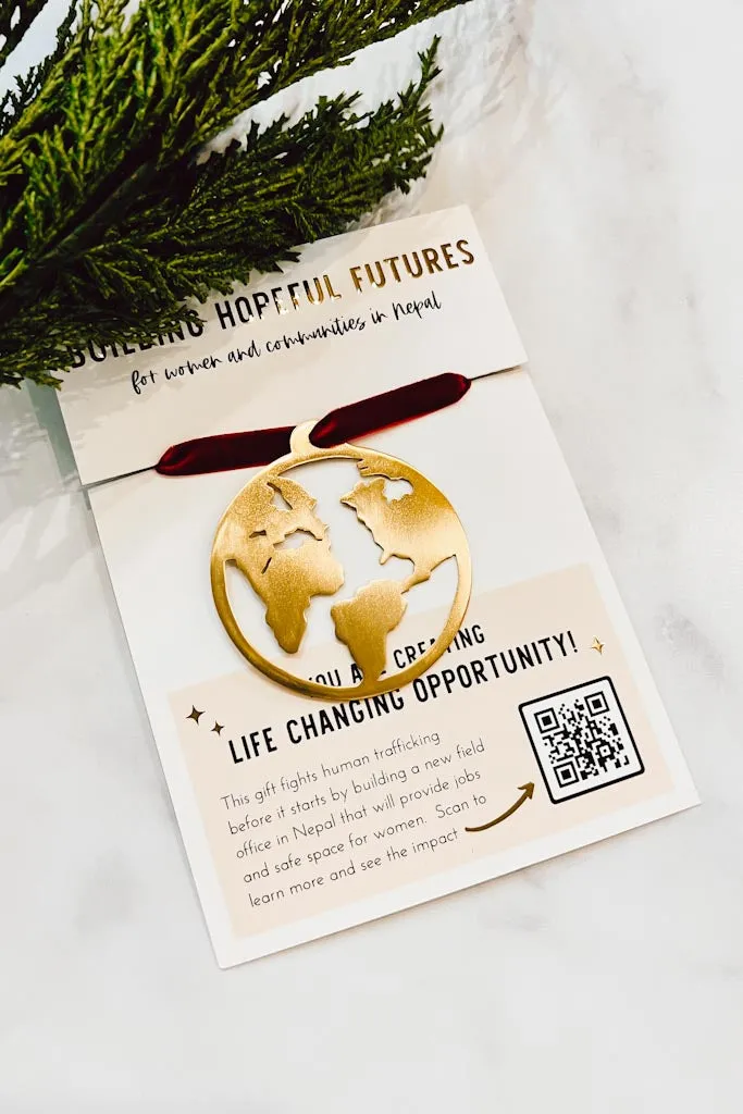 Around the Globe Ornament - Donation