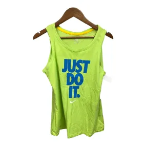 Athletic Tank Top By Nike Apparel In Green, Size: Xl