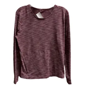 Athletic Top Long Sleeve Crewneck By Lululemon In Purple, Size: 8