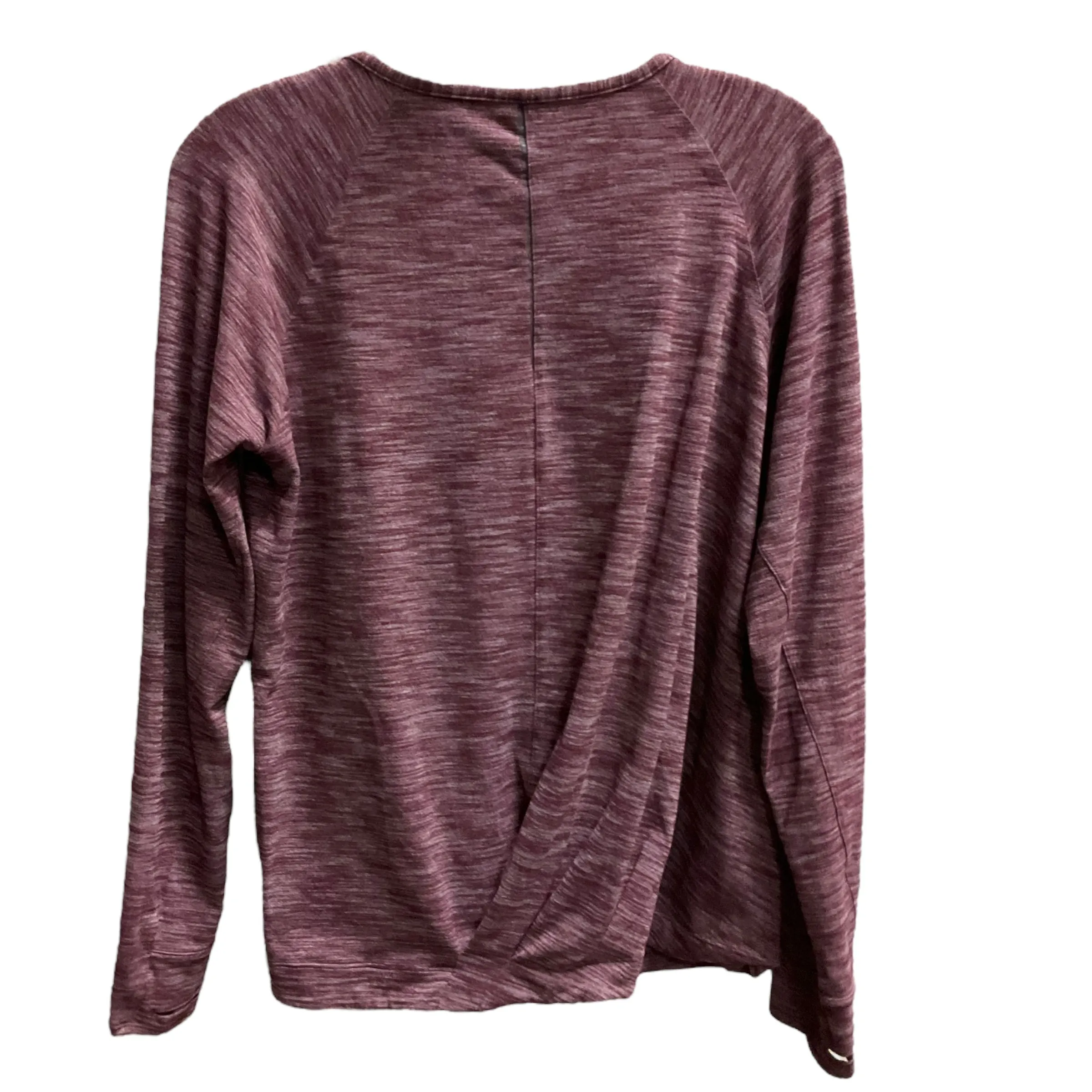 Athletic Top Long Sleeve Crewneck By Lululemon In Purple, Size: 8