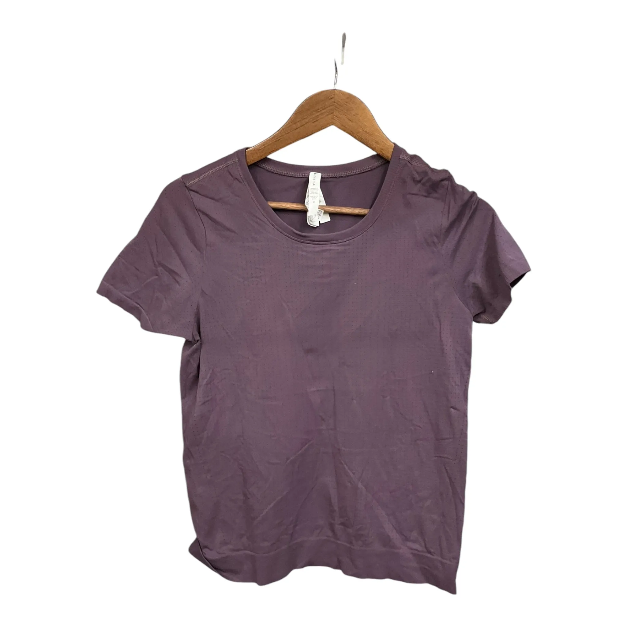 Athletic Top Short Sleeve By Athleta In Purple, Size: M