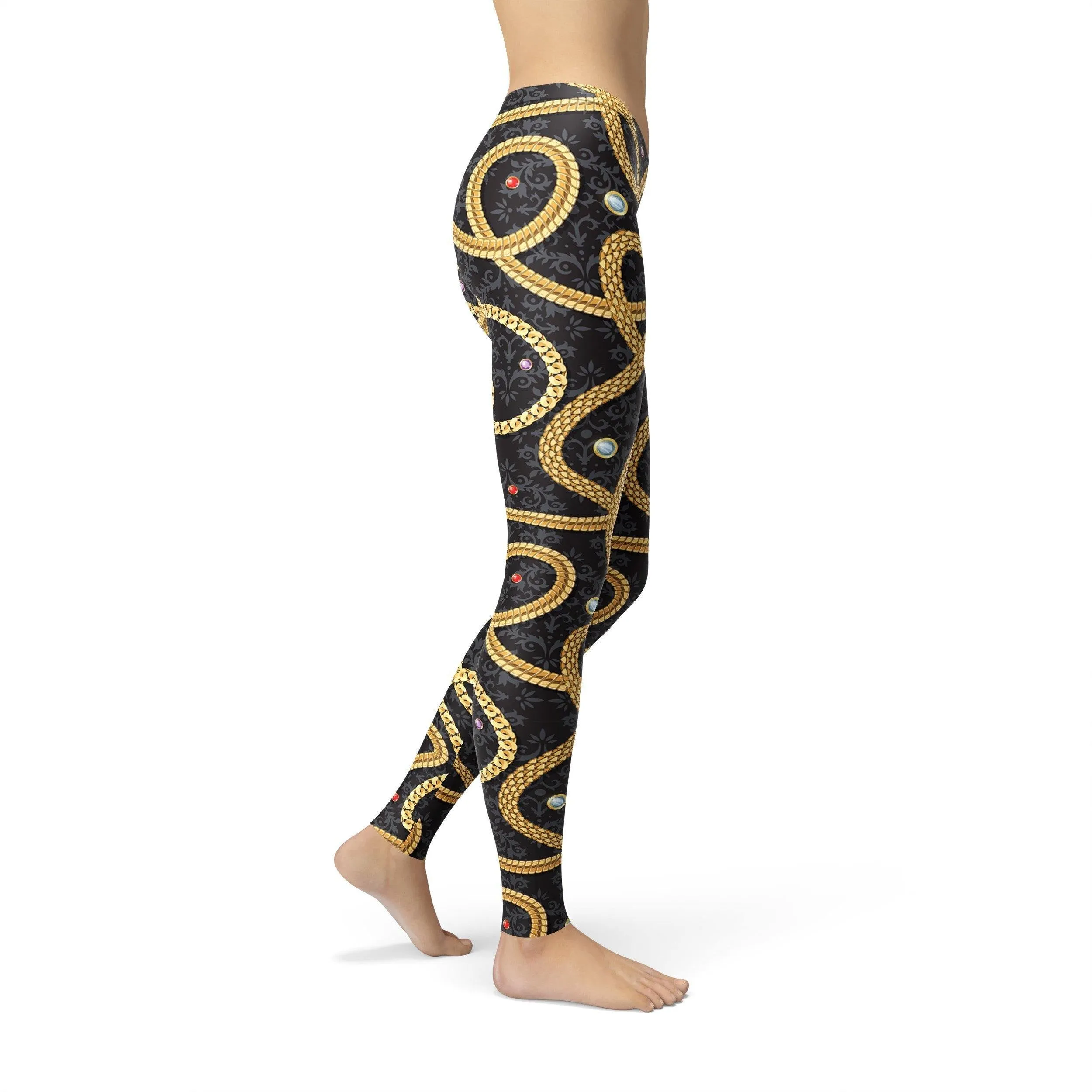 Avery Gold Chains Leggings