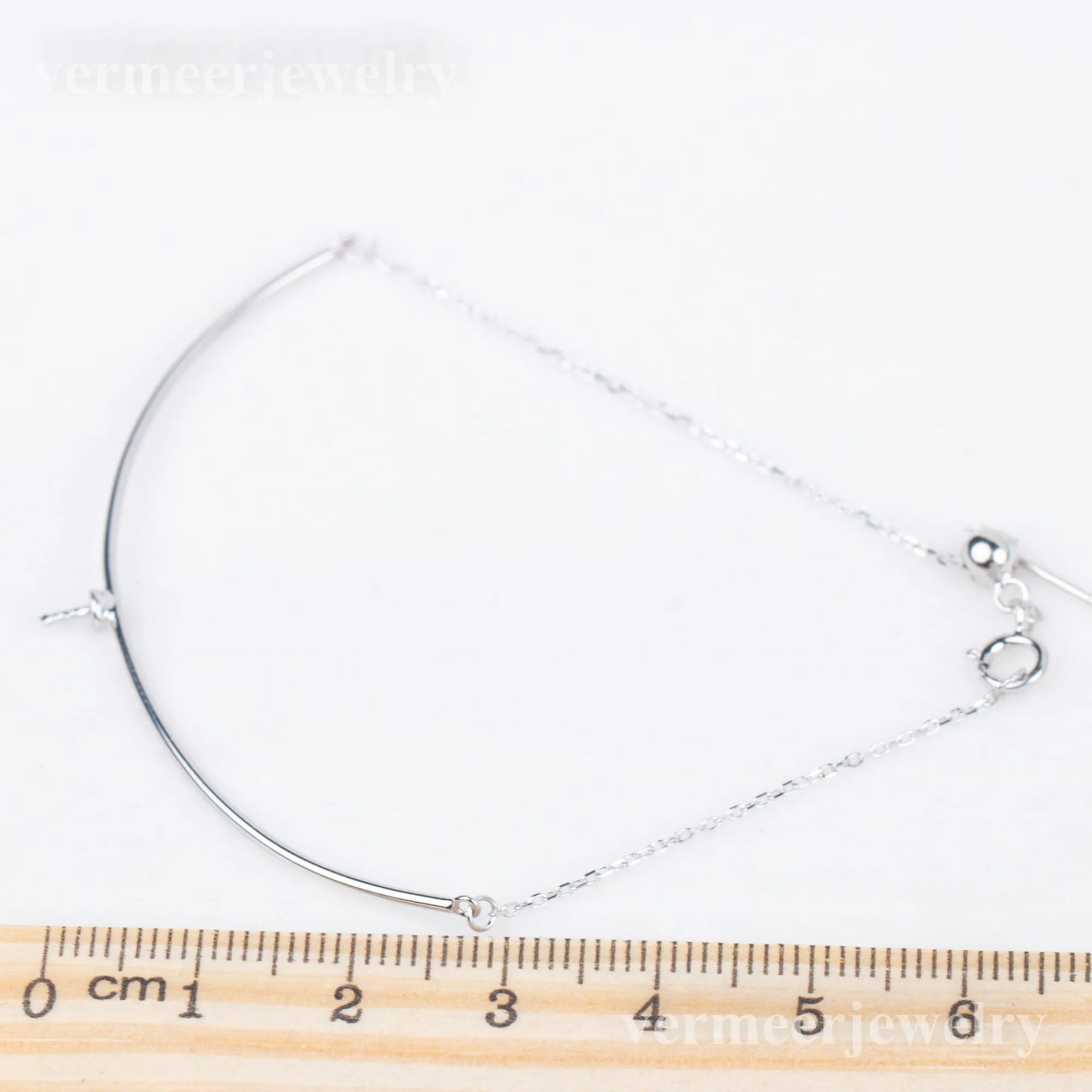 b040223  DIY 7-8mm Natural Freshwater pearl bracelet accessory 925 sterling silver adjustable chain bracelet for women