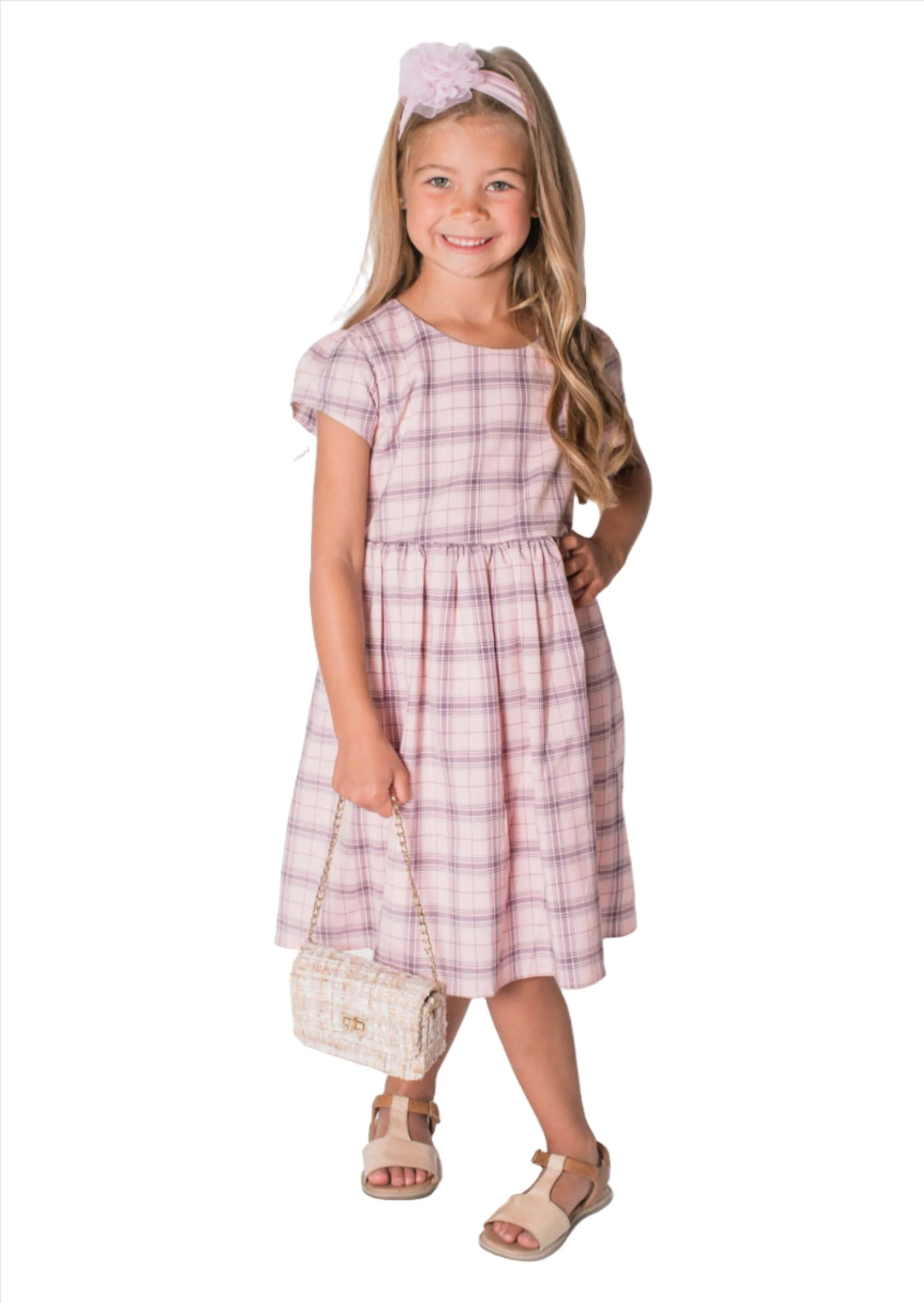 Baby Girl's & Little Girl's Pink Plaid Dress