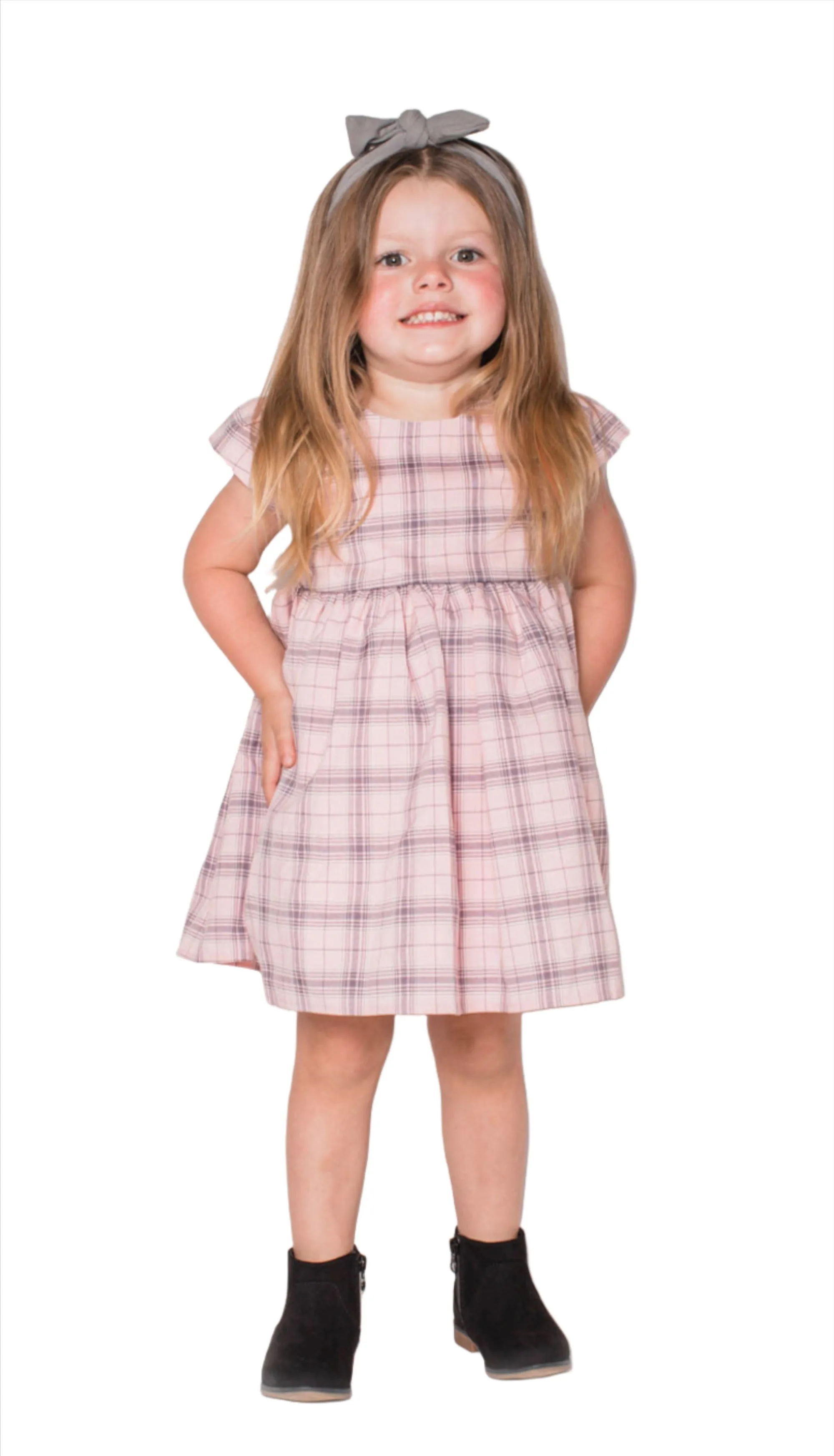 Baby Girl's & Little Girl's Pink Plaid Dress