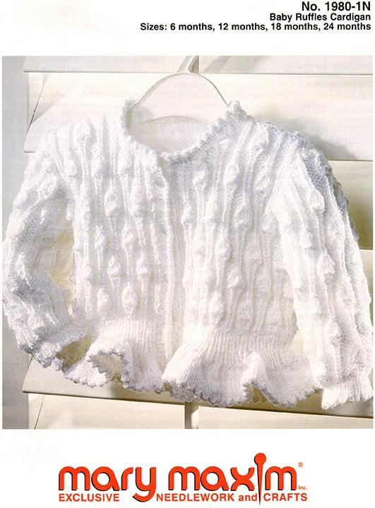 Baby Ruffles Cardigan Pattern