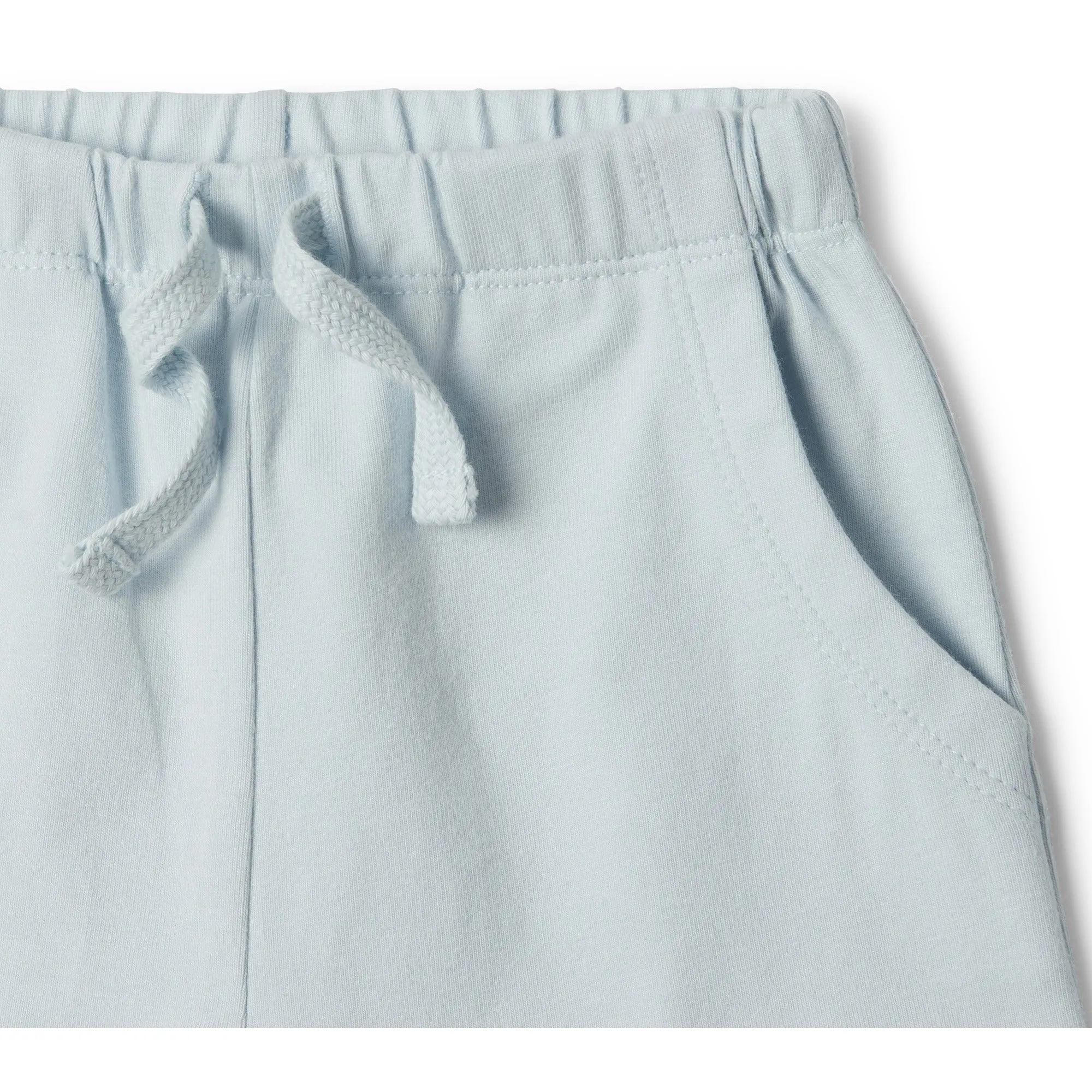 Baby Shorts - Powder Blue Slouch Pocket