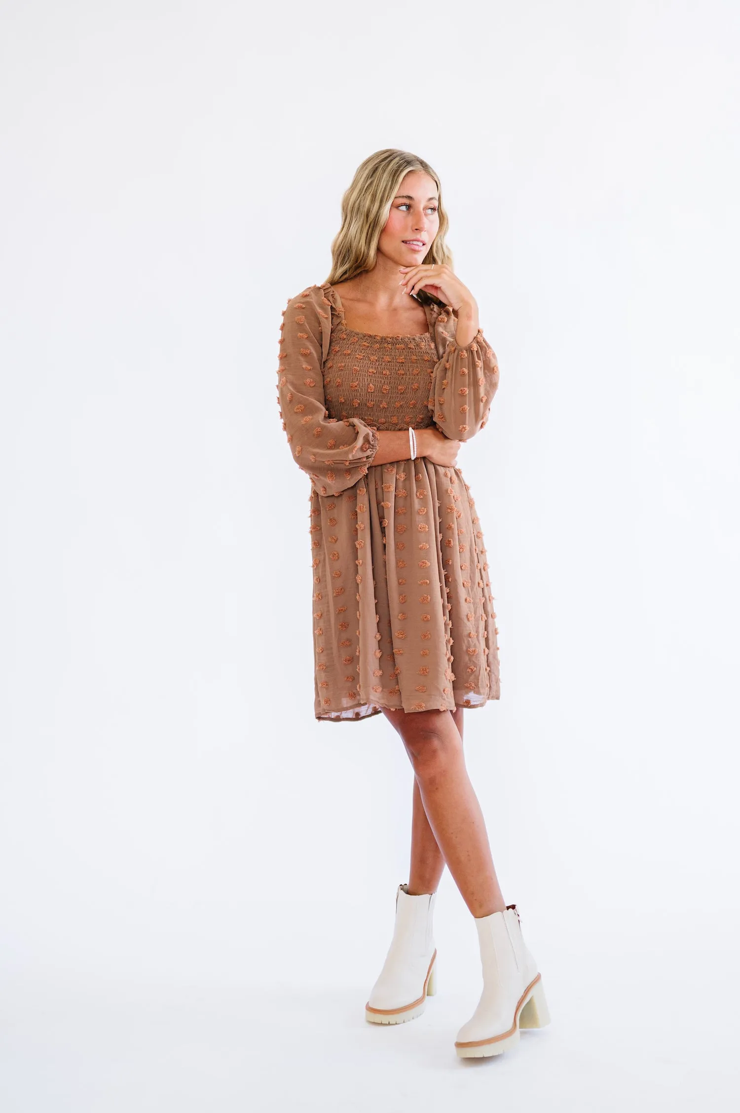 Bae Mini Dress in Brown