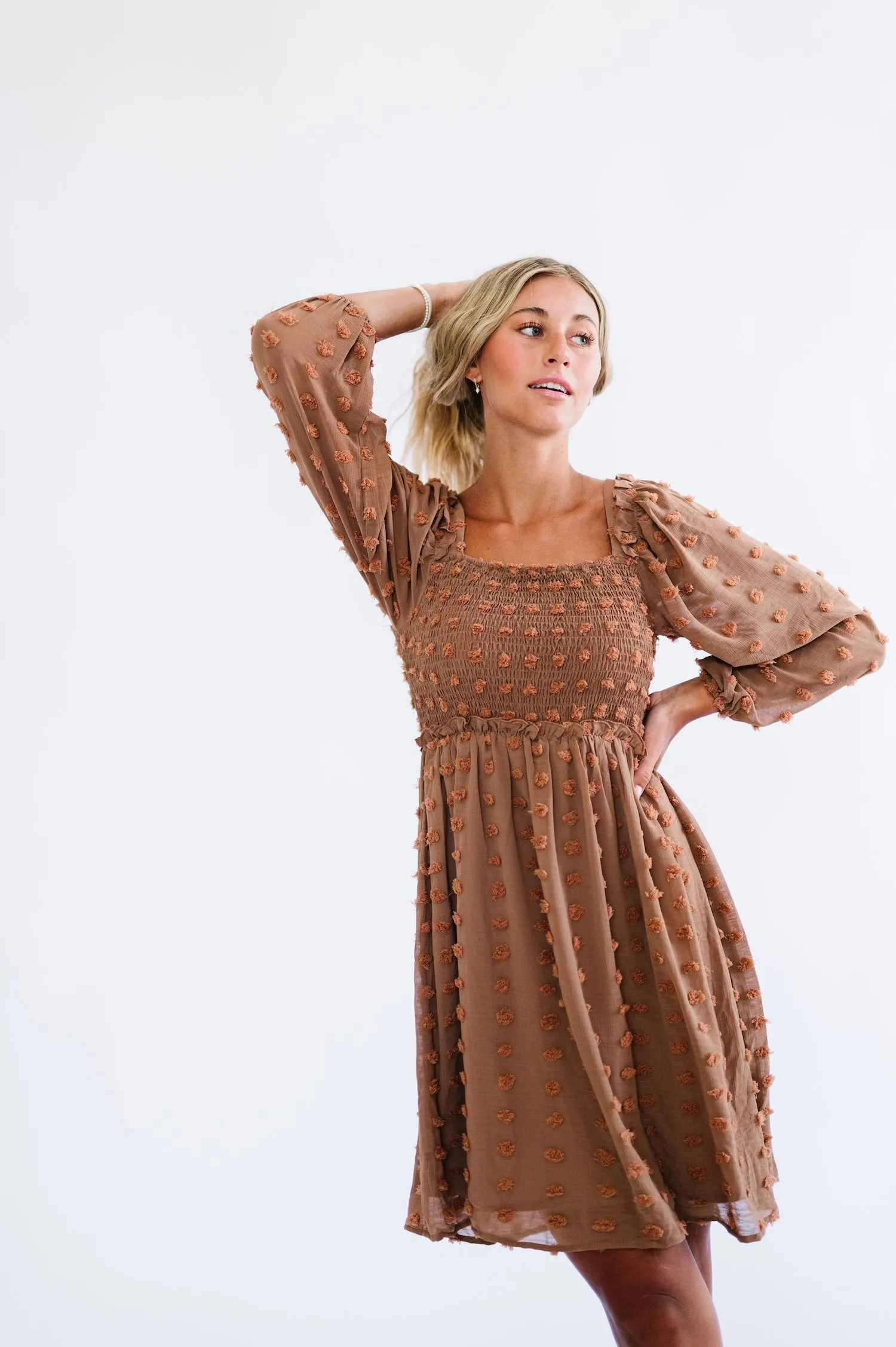 Bae Mini Dress in Brown