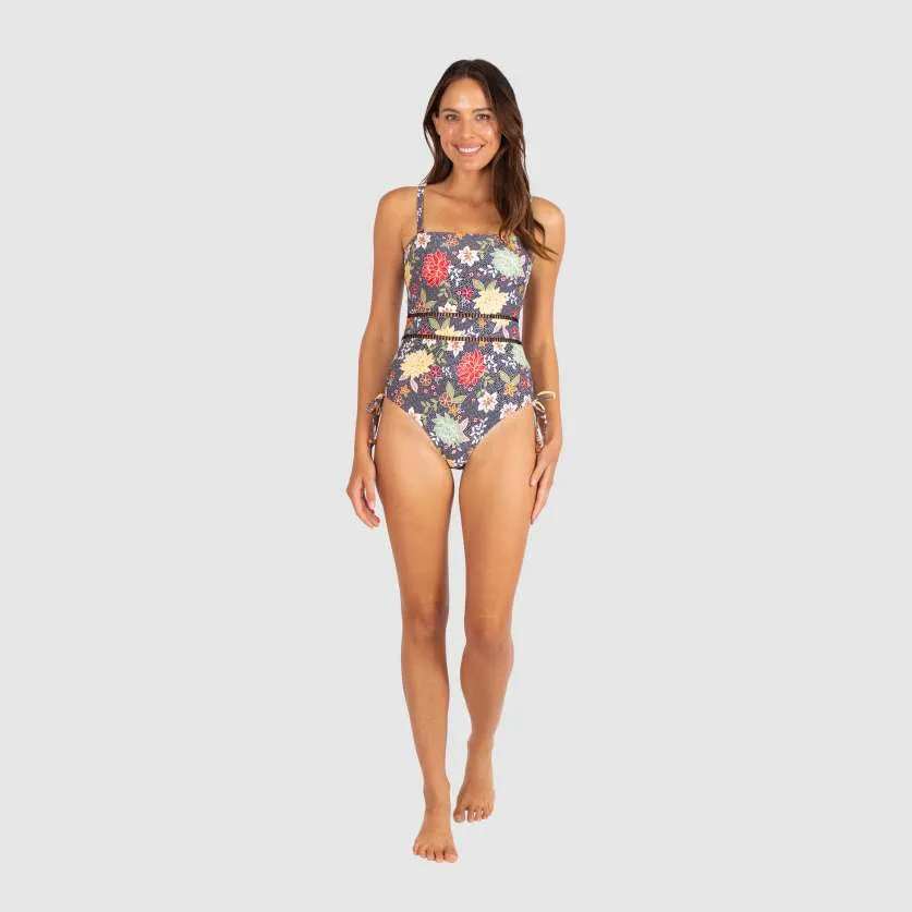 Baku Bandeau One Piece - Pebble Beach