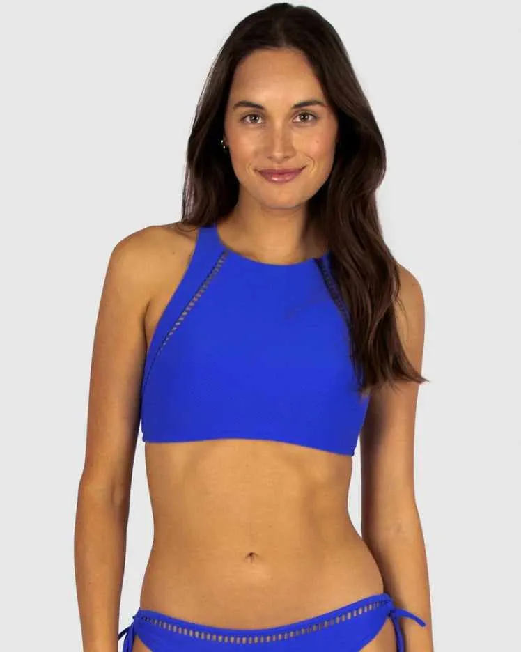 Baku High Neck Bra Bikini Top - Rococco