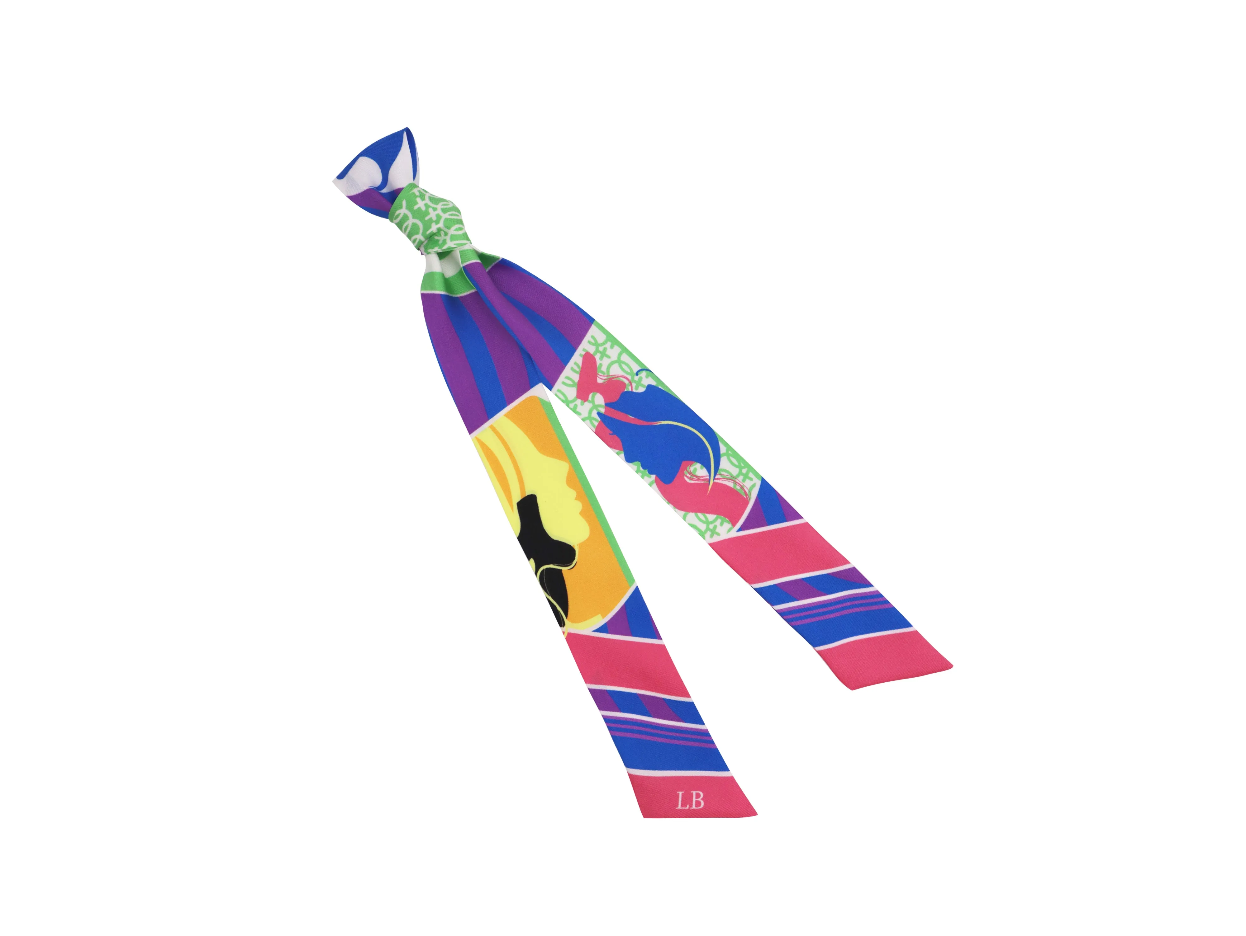 Banderole - Silk Ribbon Scarf - Hera Abstract Multi