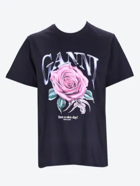 Basic jersey rose relaxed t-shirt