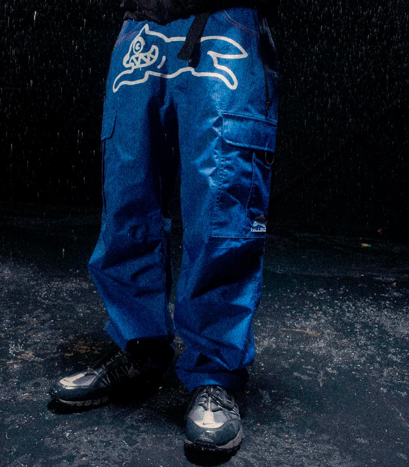 BBC/ICECREAM X HILLSIDE CARGO PANTS - BLUE