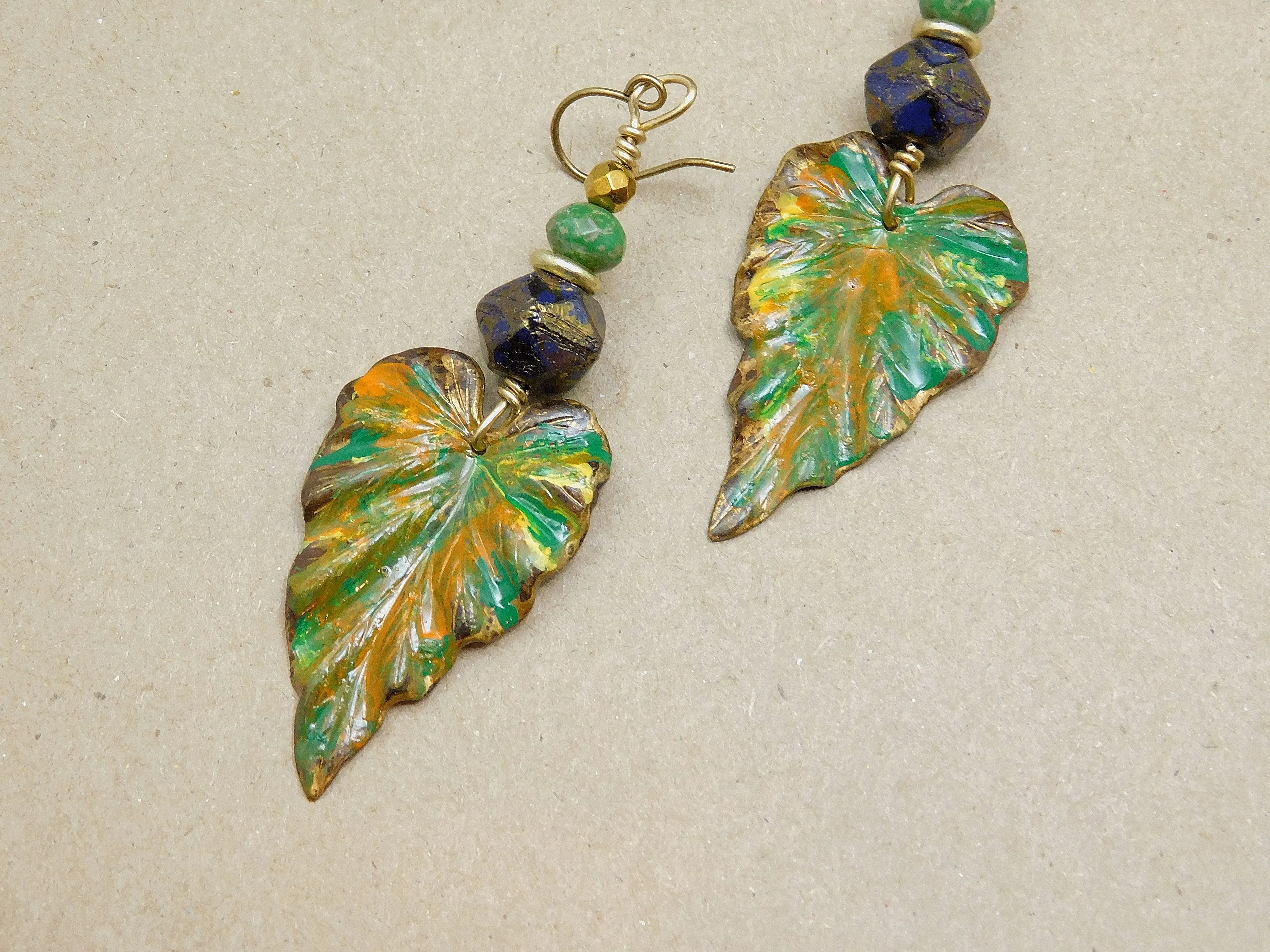 Beautiful and Soulful Leaf Charm Earrings