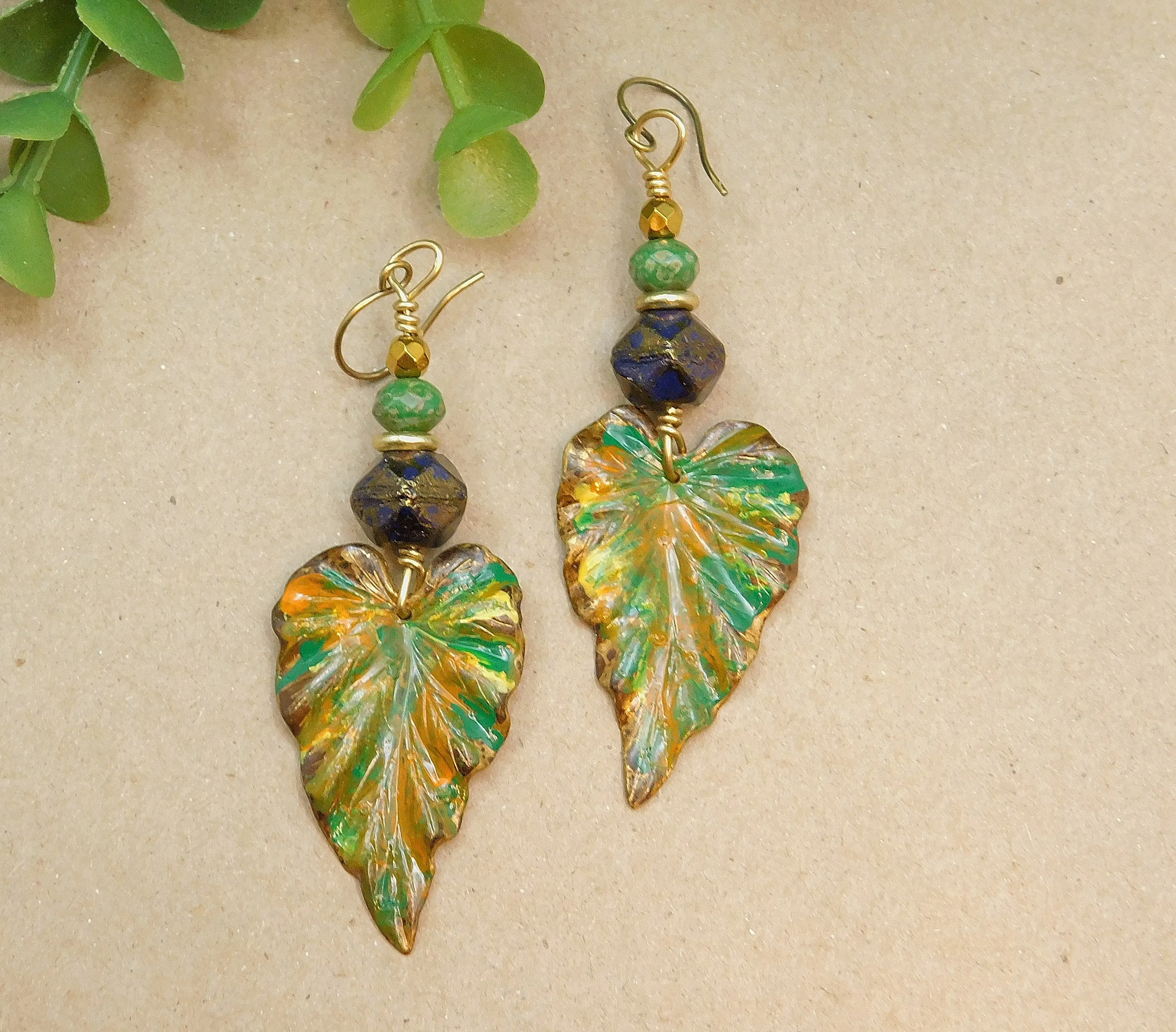 Beautiful and Soulful Leaf Charm Earrings