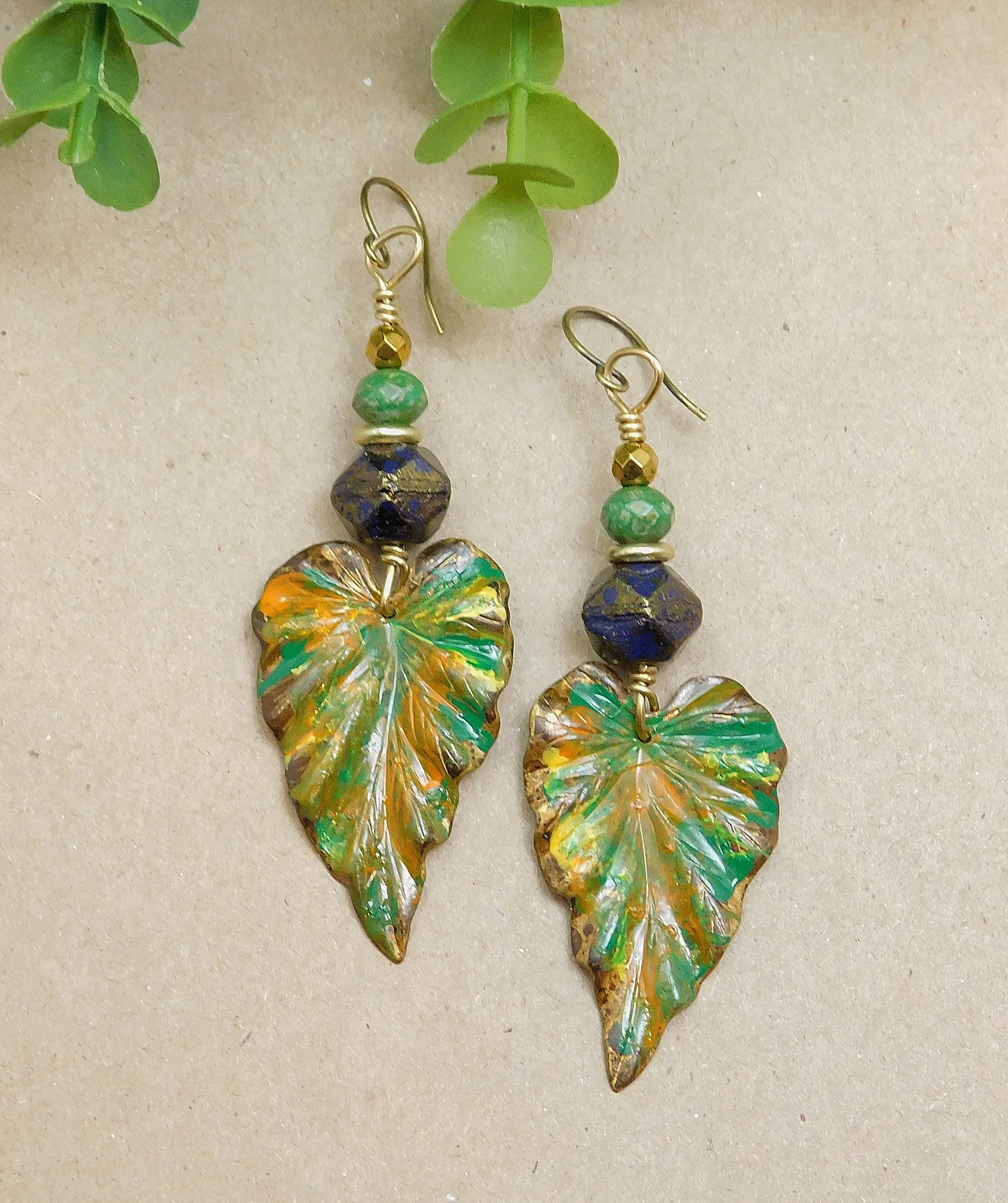 Beautiful and Soulful Leaf Charm Earrings