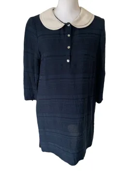 Becken Navy Peter Pan Collar Mini Dress 10