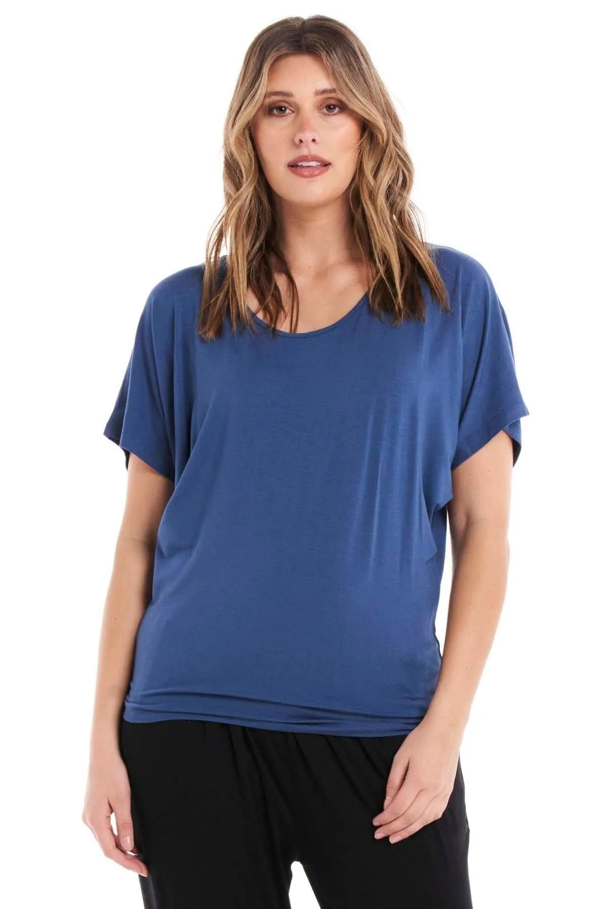 Betty Basics Maui Tee in Blue Haze