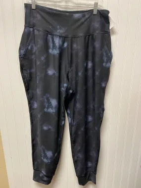 Black & Purple Athletic Leggings Old Navy, Size Xl