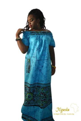 Blue Batik Dresses BAT-B