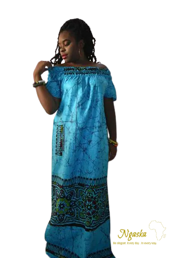 Blue Batik Dresses BAT-B