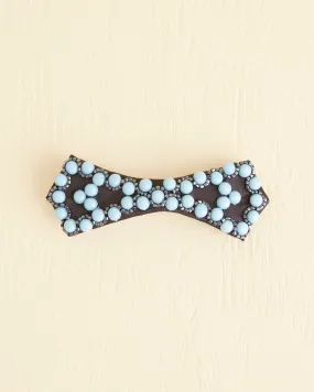 Blue Bowtie Barrette