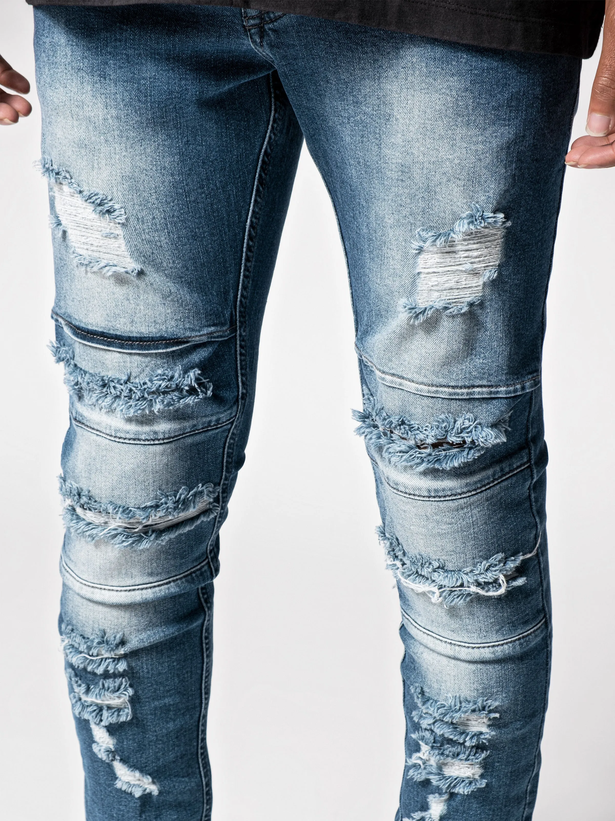 Blue Distressed Jeans