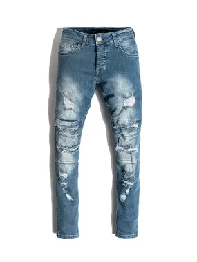 Blue Distressed Jeans