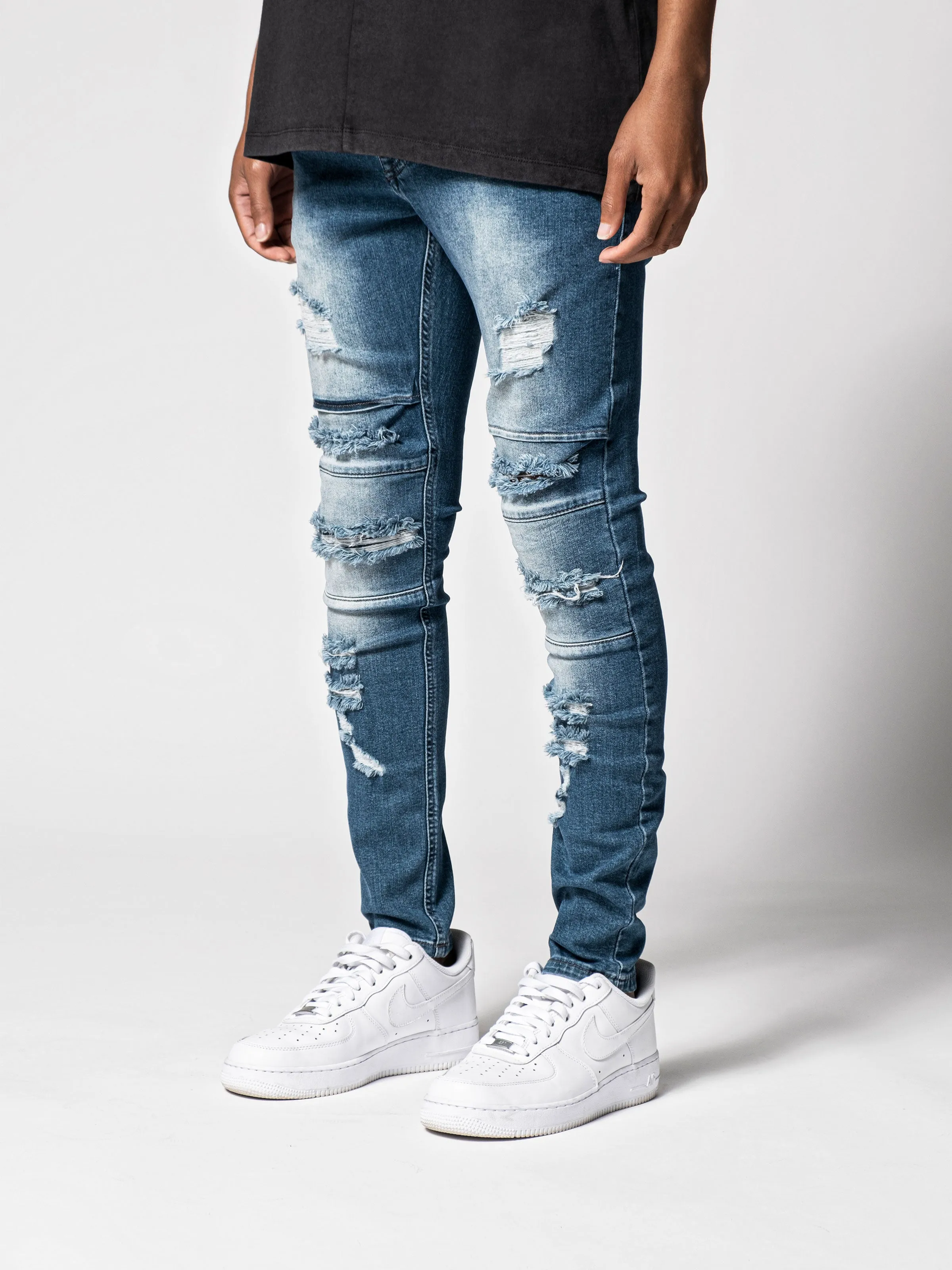 Blue Distressed Jeans